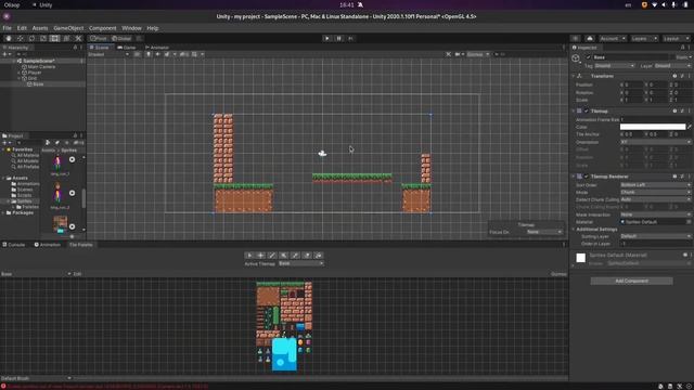 2D платформер на UNITY. Unity Tilemap и Level Design. Урок #4