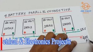 how to ,connection, 12 volt battery, series and parallel, 4 battery, 48 volt, 100, ah