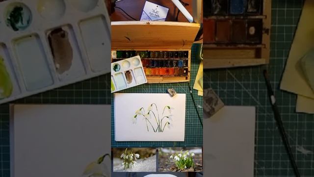 Мастер-класс "Подснежники акварелью" смотреть онлайн