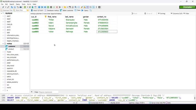 Data Base Task 08 | Write a Search Query Statement | 1st Year | Java Institute | Senuka Lesan смотреть онлайн