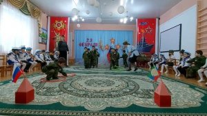 Утренник на 23 февраля, средняя группа 2"Гномики "