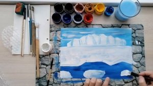 Рисуем Моржа. Арктика. Нетрадиционное рисование.