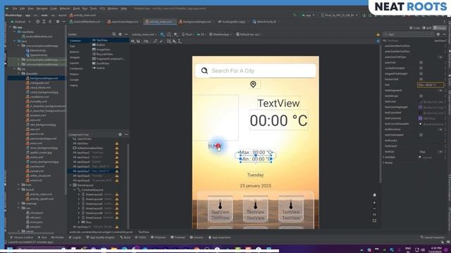 Weather App in Android Studio - Android Studio Project - API Integration, Location Services