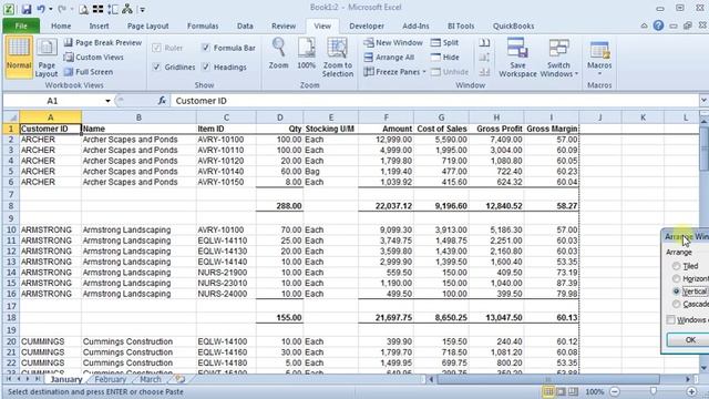 Excel View Tabs Side By Side смотреть онлайн