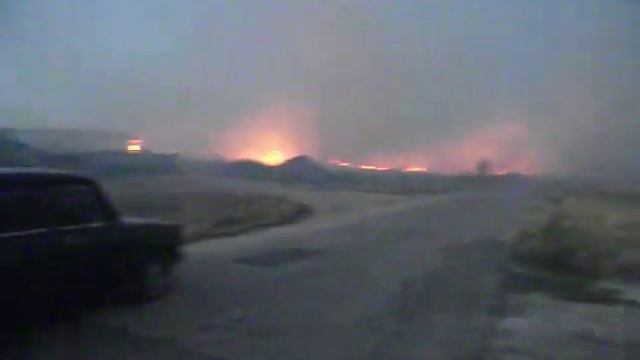 Степной пожар подошёл к селу смотреть онлайн