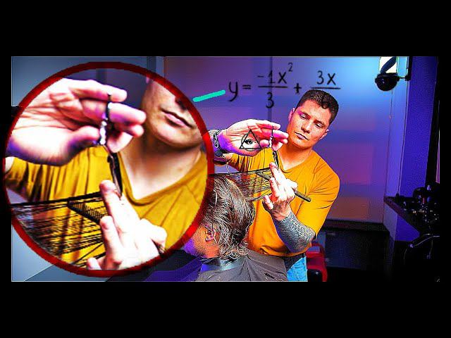 Удлиненная стрижка для ободка и для хвоста ASMR haircut ножницами смотреть онлайн