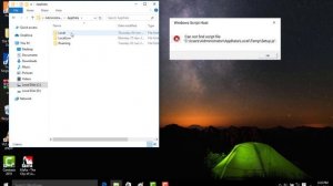How To Fix Windows Script Host Error - Cannot Find Script File - Windows 10/8/7