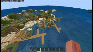 Minecraft Bedrock Edition - 5 SUPER  RARE Seeds 2020 #6 Island VILLAGES and more ! MCPE  1.14