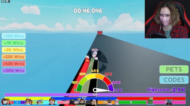 ДОНАТЕРЫ ПЕРЕИГРАЛИ ЧИТЕРА В СИМУЛЯТОРЕ СКОРОСТИ! Roblox Race Clicker смотреть онлайн