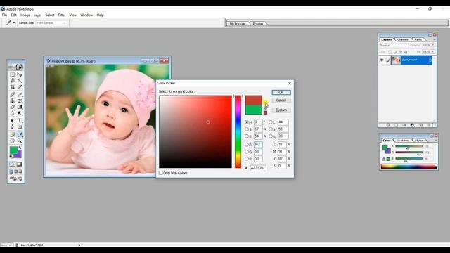 Photoshop Tutorials In Telugu || Crop Tool, Foreground & Background Color || Part 5 смотреть онлайн