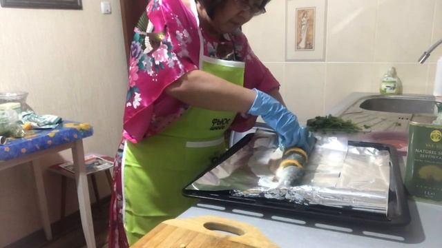 Готовлю горбушу в фольге
