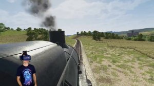 I DERAILED A TRAIN INTO A RIVER IN VR - Derail Valley VR