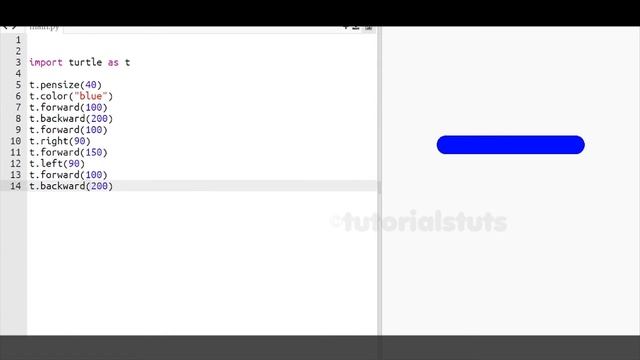 Drawing Alphabet Letter H and I USING Python Turtle | Tutorials Tuts