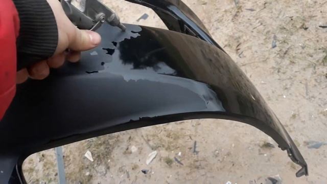Лучший способ снять старое ЛКП с бампера!!!!!