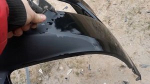 Лучший способ снять старое ЛКП с бампера!!!!!