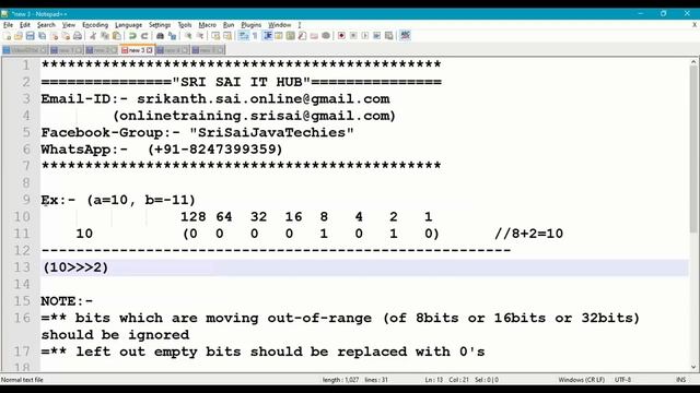 69. Bitwise Right Shift with Zero Fill Operator in Java || Bitwise Operators || Operators in Java