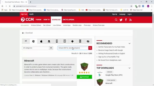 Eclipse IDE for Java Developers For Windows 7 | Windows 10 смотреть онлайн