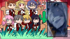 Villainess level 99 react to yumiella future husband as sun jin woo | solo leveling |Gacha life