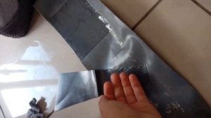 клеем заплатку без клея
