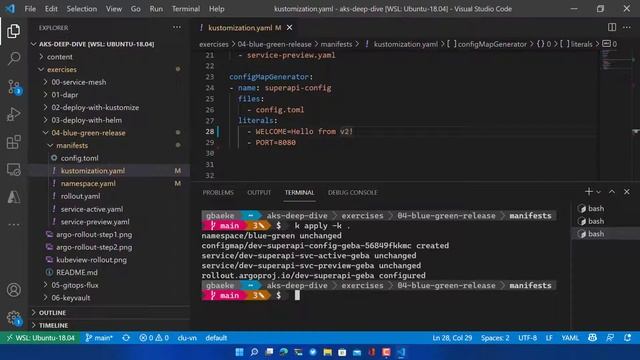 A blue-green deployment with Argo Rollouts and Kustomize смотреть онлайн