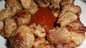 Шашлык из свинины на сковороде