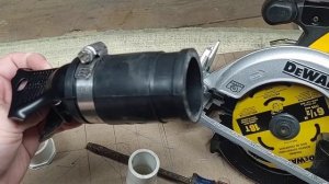 DeWalt DCS565 DIY dust extraction adapter...cheap and fast