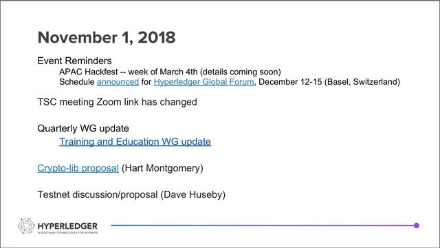 2018 11 01 TSC Meeting смотреть онлайн