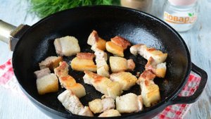 Жареная картошка с грудинкой