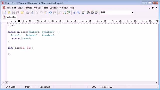 Functions with a Return Value PHP смотреть онлайн