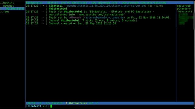 BitBastelei #319 - IRC: Immer online mit WeeChat смотреть онлайн