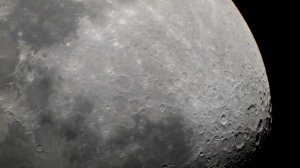 Moon in HD with my 316mm homebuilt telescope on the notes of Also sprach Zarathustra, Op. 30