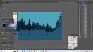 РИСУЕМ НОЧНОЙ ЛЕС | УРОК В ADOBE ILLUSTRATOR