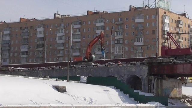 г.Орёл - 20.02.2021г.- Реконструкция моста (Самопал)