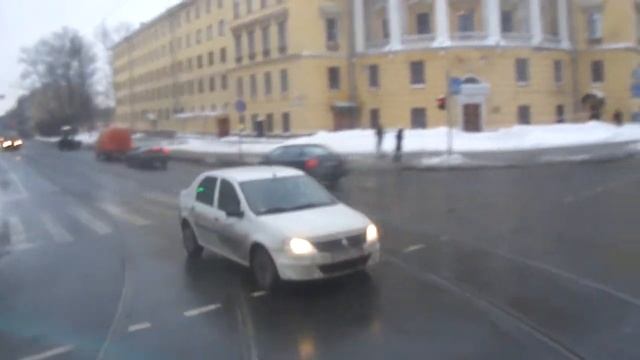 Трамвай Санкт-Петербурга 338: ЛМ-2008 б.1418 по №** (12.12.12) смотреть онлайн