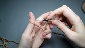 Немецкий витой набор петель спицами