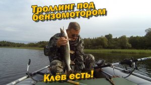 Троллинг под бензомотором Клёв есть!