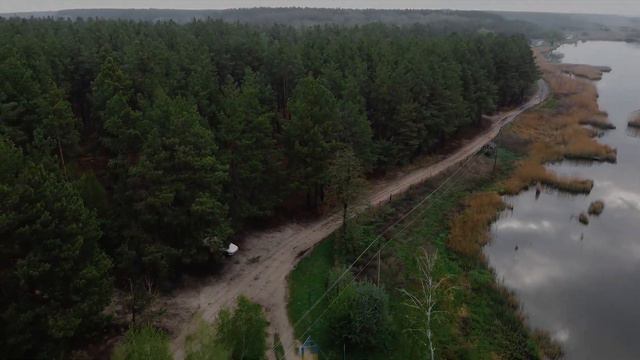 Первый тест дрона DJI Mavic. Видеосъёмка сёл Липовка и Короливка.  Макаровский район (Киевская обл.