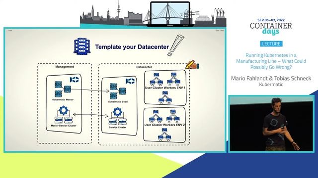 Running Kubernetes in a Manufacturing Line - Mario Fahlandt & Tobias Schneck, Kubermatic смотреть онлайн
