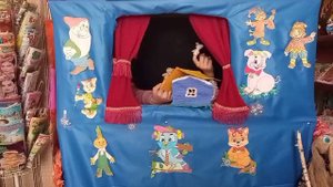 Кукольный спектакль "Лубяная избушка". "Балаганчик сказок". Зеленочская сельская библиотека