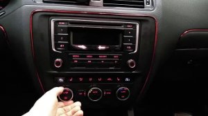 VW Jetta 6. Работа установленного климат-контроля.