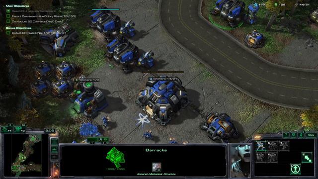Starcraft 2 Wings of Liberty Hard Part 05 Evac the farmers смотреть онлайн