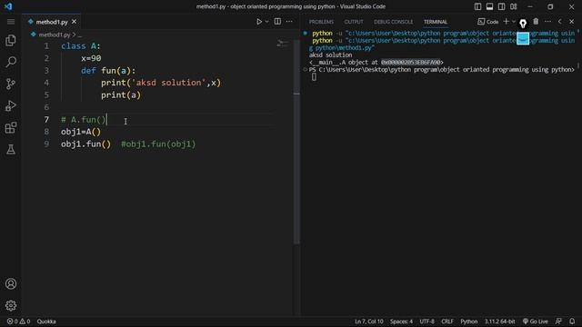what is method, __init__(), and instance in Python ?? | Python Programing #62 | By AKSD SOLUTION