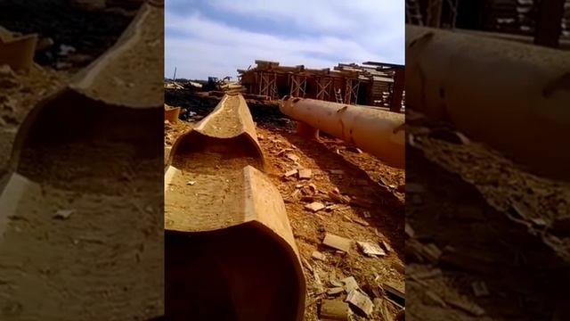 Пазы 16см мин. 24.04.13 часть 6 рубка сруб деревянный дом баня ручной работы смотреть онлайн