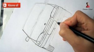 Как нарисовать машину Ладу Самару 015