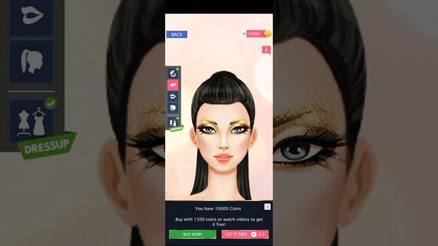 Fashion Diva makeup,hair style,dress up game for girls #dressup #makeup #short #youtubeshort