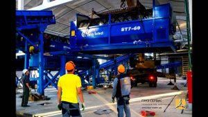 Установка оборудования сортировки ТБО Terra Select. Груз-Сервис