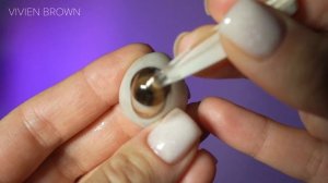 Цветные контактные линзы MAXCON Vivien обзор на темных карих и светлых глазах