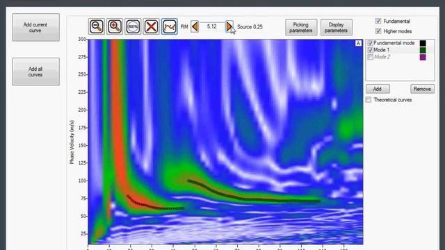 MASW in RadExPro seismic software
