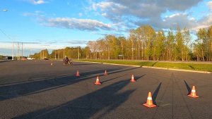Gymkhana GP 2022 stage 1/ Алёна Ковальчук/ Russia/ Honda CB400SF/ heat 1