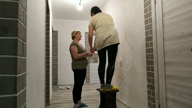 Ремонт коридора окончен? нанесение декор штукатурки из шпаклёвки ? смотреть онлайн